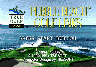 Заставка игры Pebble Beach Golf Links